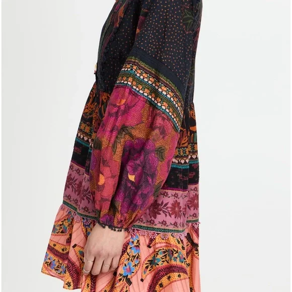 FARM RIO Mixed Patchwork Mini Dress (NWT) - Picture 7 of 14